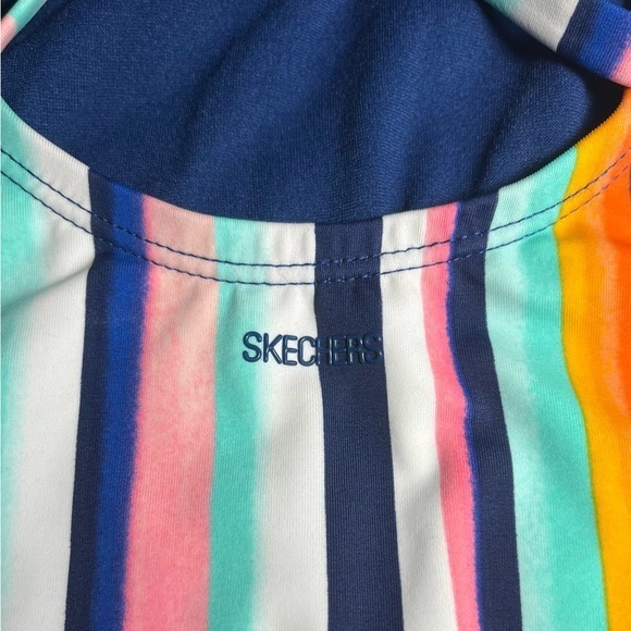 Skechers‎ Striped one piece Swimsuit Sz S - Picture 6 of 10